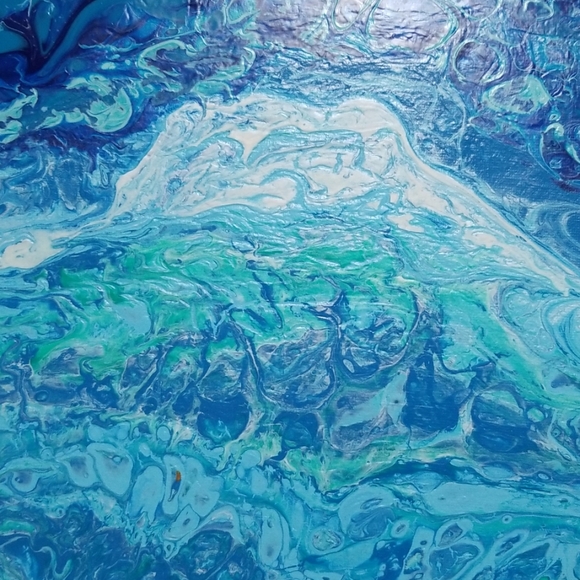 10"x20" (set of 3) Handmade Paint Pour - Picture 2 of 7